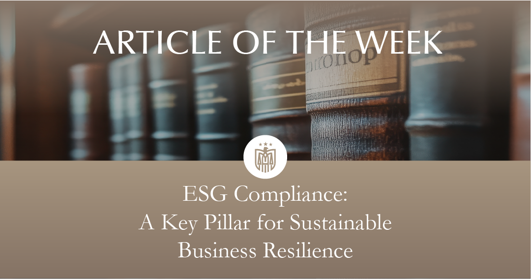 The Rise of Sustainability & ESG Reporting in the UAE and Why Compliance Builds Recession Resilience