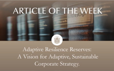 Adaptive Resilience Reserves (ARR): The Next Step in Corporate Financial Stability and ESG Integration