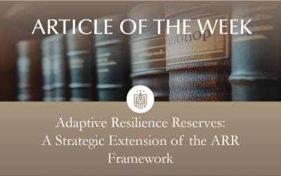 Adaptive Resilience Reserves: A Strategic Extension of the ARR Framework