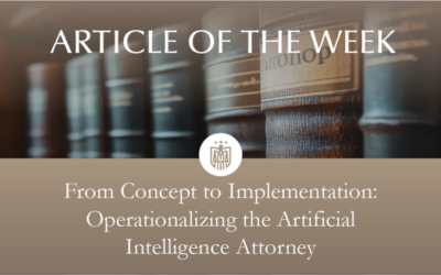 The Artificial Intelligence Attorney (AIA)